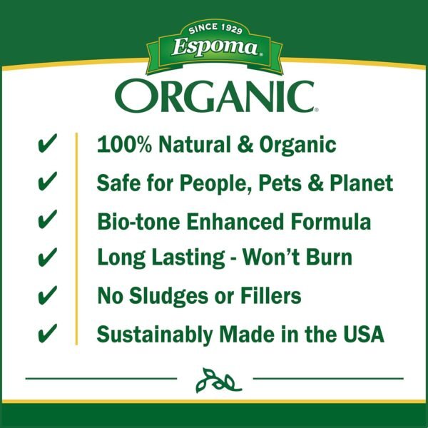 Espoma Organic Tomato-tone 3-4-6 with 8% Calcium. Organic Fertilizer for all types of Tomatoes and Vegetables. Promotes flower and fruit production. 8 lb. Bag - Image 4