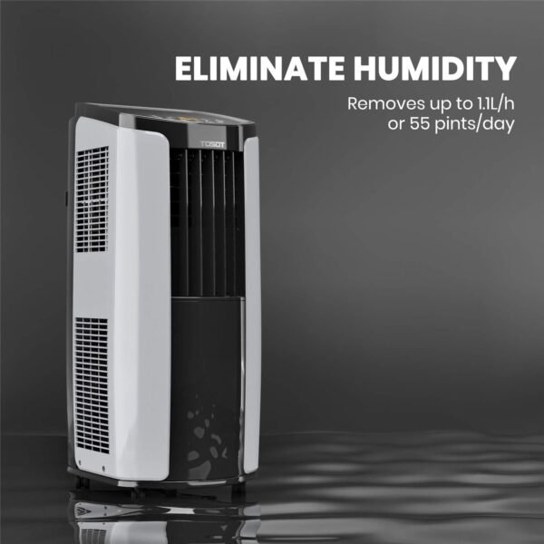 TOSOT 8,000 BTU(ASHRAE) 5,000 BTU (DOE) Portable Air Conditioner Quiet, Remote Control, Built-in Dehumidifier, Fan, Easy Window Installation Kit - Cool Rooms Up to 300 Square Feet - Image 3