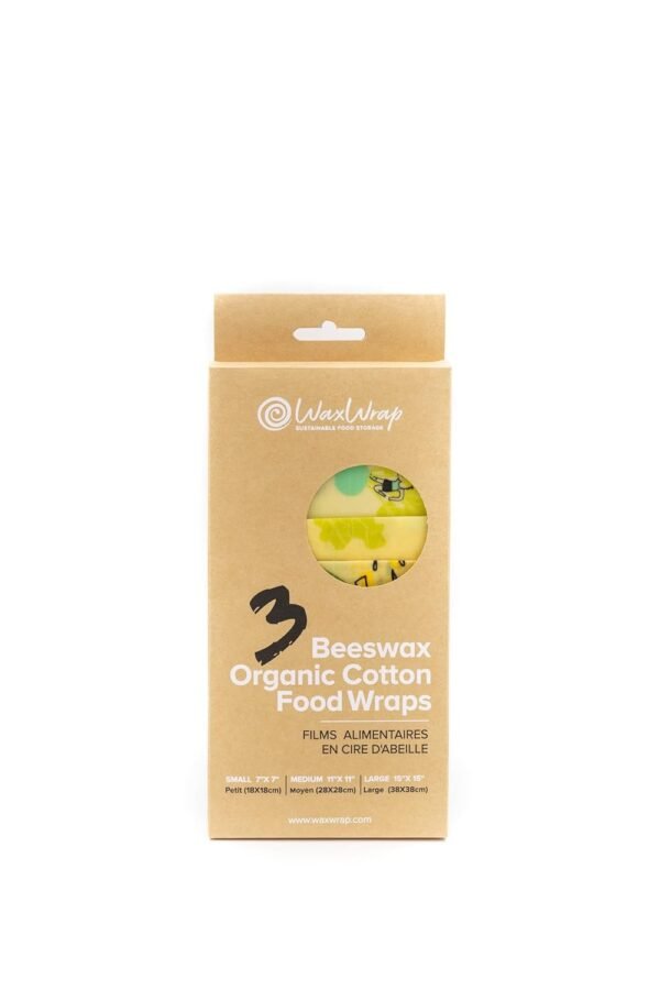 WaxWrap Beeswax Wraps for Food - Organic Cotton Food Wraps - Sustainable Food Storage - Eco-Friendly Reuseable Cling Wrap Alternative | Assorted 3 Pack (S, M, L) - Image 7