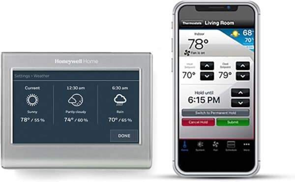 RTH9585WF1004 Wi-Fi Smart Color Thermostat, 7 Day Programmable, Touch Screen, Energy Star, Alexa Ready, Gray - Image 11