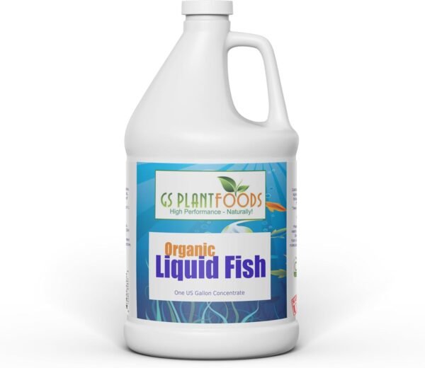 Organic Hydrolyzed Liquid Fish Fertilizer by GS Plant Foods (1 Gallon)
