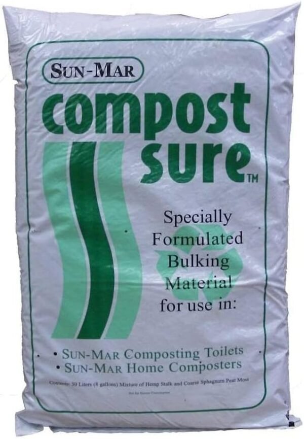 Sun-Mar Compost Sure Peat Moss and Hemp Mix 8 Pound Green Bag Pack of 2 - Image 5