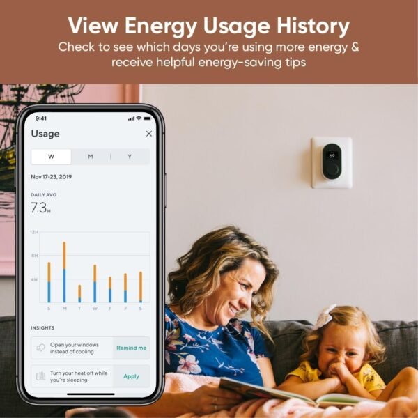 Wyze Programmable Smart WiFi Thermostat for Home with App Control, Energy Saving, Easy Installation, Works with Alexa and Google Assistant, Black - Image 4