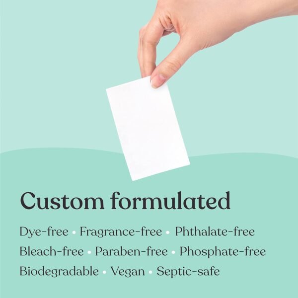 Toilet Bowl Cleaner Strips - 60 Cleans, Plastic-free, Dye-free, With Lemon Essential Oil - Image 4