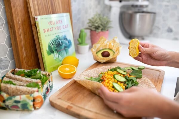 Versatile Beeswax Wraps,Set of 7-Fresh Food Keeper, Durable & Easily Cleaned, Sustainable Step Towards a Zero-Waste Kitchen, Unique Designs (Honeycomb, Lemon, Tropical Animals) - Image 6