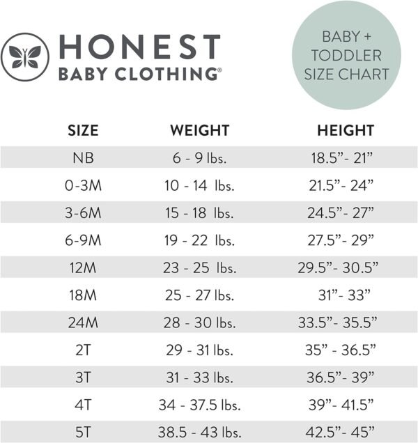 HonestBaby Multipack Short Sleeve T-Shirt Tee 100% Organic Cotton Infant Baby, Toddler, Little Kids Boys, Girls, Unisex - Image 4