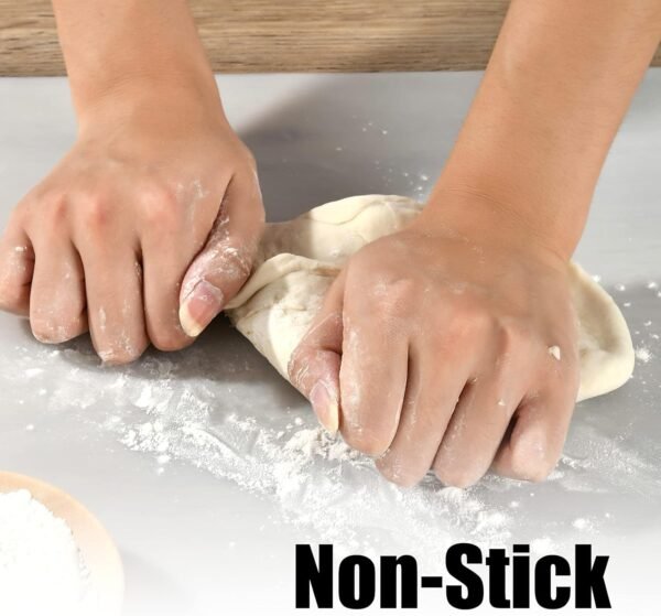 Thick Silicone Counter Mat Large 23.4"by15.6", Heat Resistant Mat for Kitchen Table/Countertop Protector/Non Stick Pastry Baking Mat Placemats, Silicone Mat for Crafts Kids, Super Kitchen Clear - Image 6