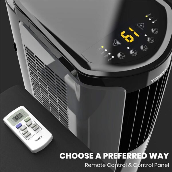 TOSOT 8,000 BTU(ASHRAE) 5,000 BTU (DOE) Portable Air Conditioner Quiet, Remote Control, Built-in Dehumidifier, Fan, Easy Window Installation Kit - Cool Rooms Up to 300 Square Feet - Image 5