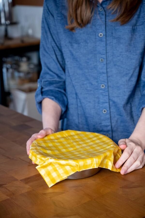 WaxWrap Beeswax Wraps for Food - Organic Cotton Food Wraps - Sustainable Food Storage - Eco-Friendly Reuseable Cling Wrap Alternative | Assorted 3 Pack (S, M, L) - Image 3
