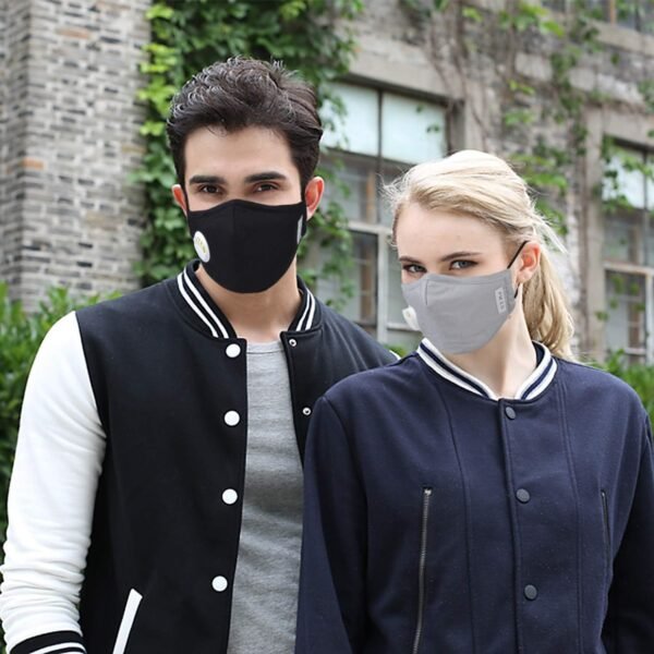 Mouth Mask, 3 Pack Anti Dust Pollution Mask with 6 Pcs Activated Carbon Filter Insert Fashion Cotton Face Mask PM2.5 Dust Mask for Men Women - Image 7
