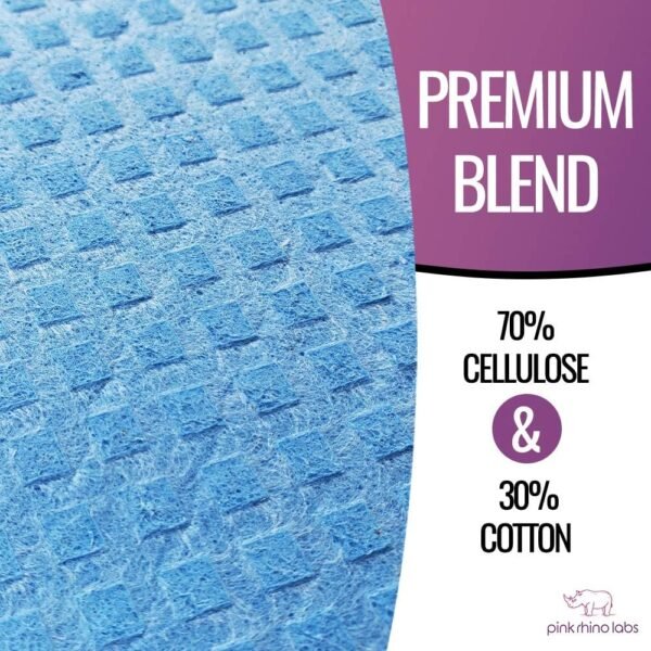 Swedish Dishcloths for Kitchen – Absorbent Kitchen Towels and Dishcloths Sets - Reusable Paper Towels - Dish Cloths for Washing Dishes and Cleaning Kitchen – Cellulose Sponge Cloths - Image 6
