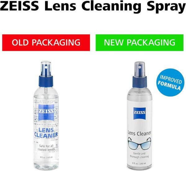 ZEISS Lens Care Pack - 2-8 Ounce Bottles of Lens Spray, 2 Microfiber Cleaning Cloths - Image 4