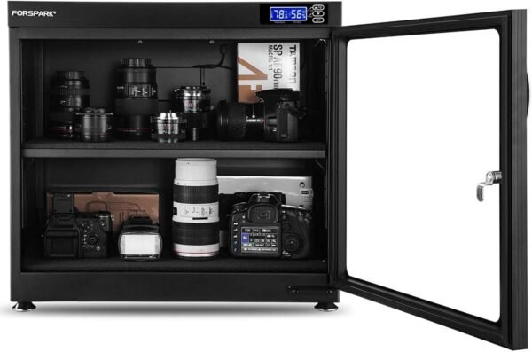 Camera Dehumidifying Dry Cabinet |8W 80L-Noiseless & Energy Saving - for Camera Lens & Electronic Equipment Storage - Image 6