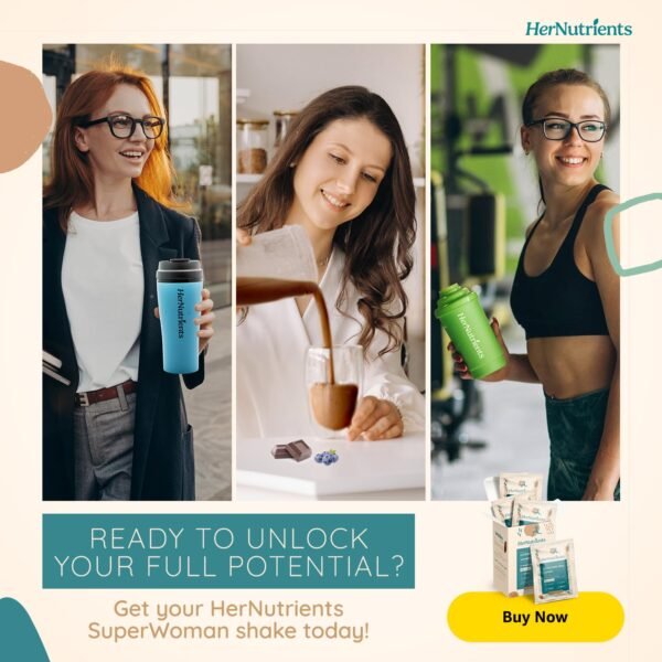 SuperFood Meal Replacement for Women - All-In-One Protein Powder with Greens & Vitamins & Collagen | Chocolate Protein Shake & Supplement Snack for Women's Health, Energy, Focus, Beauty, Mood, No Added Sugar ​​ (1 Sample Packet, Chocolate) - Image 6