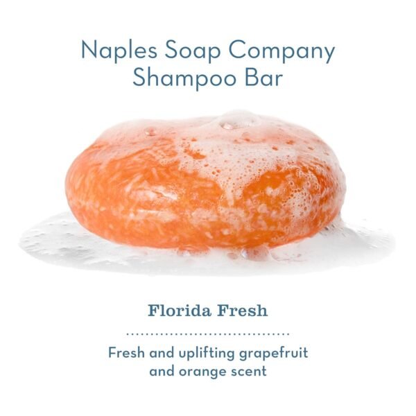 Naples Soap Company, 50-75 Use, Solid Shampoo Bar, Nourishing, Gentle, Eco-Friendly Haircare for All Hair Types, Florida Fresh, 1.75 oz. - Image 2