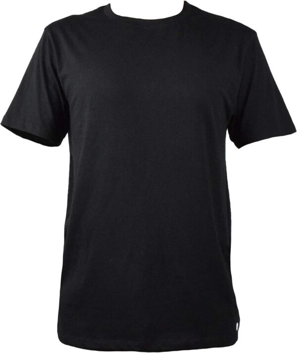 Mens Organic T Shirt Black | Fair Trade T-Shirt | GOTS Cotton | Eco Friendly | Plain Black - Image 2