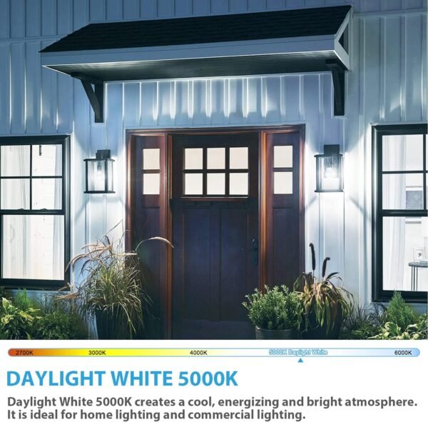 4-Pack A19 LED Light Bulbs, 100W Equivalent LED Bulb, 5000K 1100Lumen Light Bulb 11W, Non-Dimmable E26 Frosted Lighting, CRI 85+, No Flicker - Image 4