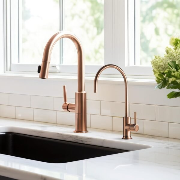 iSpring GA1-AB Heavy Duty Contemporary Style High Spout Kitchen Bar Sink Non-Air Gap Drinking Water Faucet in Antique Brass - Image 4