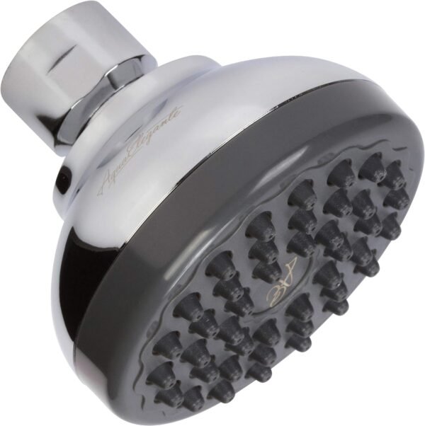 Pressure Boosting Shower Head - High Pressure Water Saver Showerhead Best For Low Flow Showers, 1.8 GPM - Chrome & California Certified