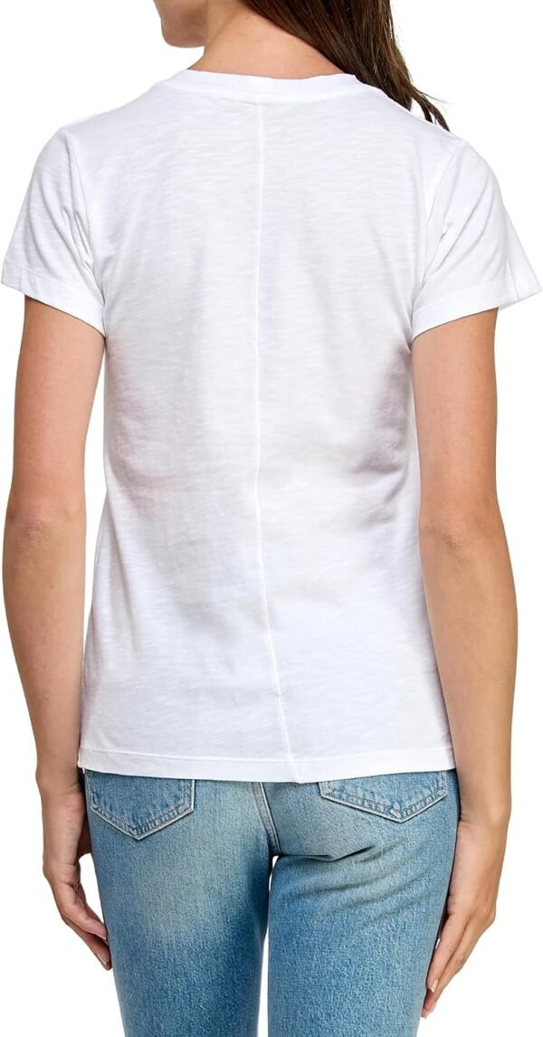 Women's GOTS Certified 100% Organic Cotton Slub Crewneck T Shirt Short Sleeve Tee Tops - Image 6