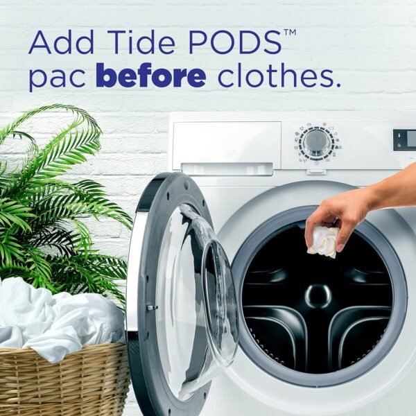 Tide PODS Free & Gentle Liquid Laundry Detergent Pacs, 76 count - Image 5