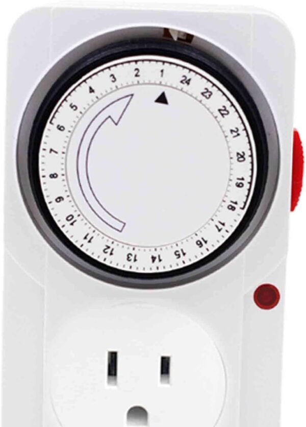 Timer for Home Devices Energy Efficiency Control, 12.2cmx7.6cmx6.6cm, White - Image 4