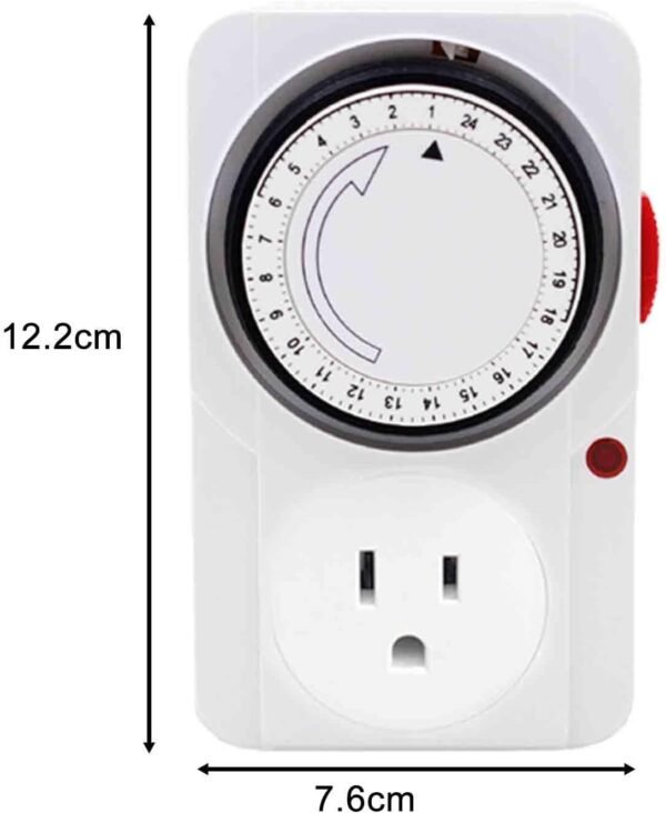 Timer for Home Devices Energy Efficiency Control, 12.2cmx7.6cmx6.6cm, White - Image 5