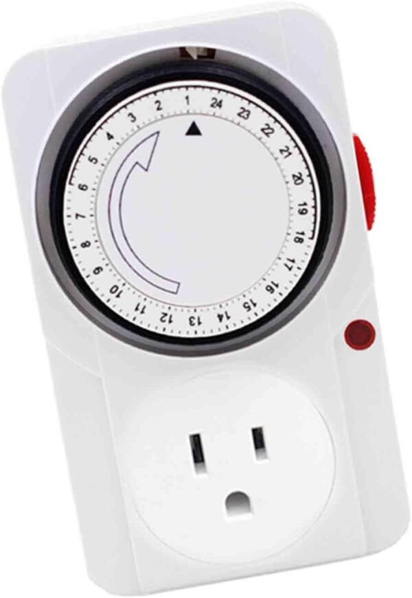 Timer for Home Devices Energy Efficiency Control, 12.2cmx7.6cmx6.6cm, White