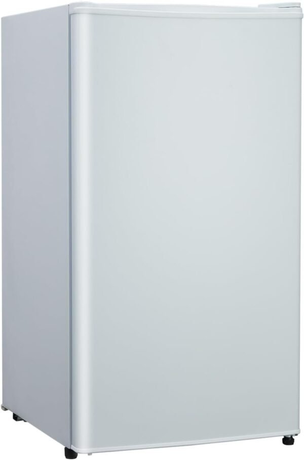 3.2 Cu.Ft. Single Door Compact Refrigerator Small Refrigerator with Freezer Adjustable Thermostat Energy-efficient Low Noise, Compact Fridge for Dorm, Office, Apartment (White)