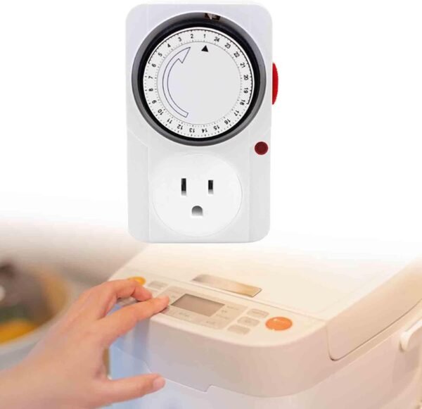 Timer for Home Devices Energy Efficiency Control, 12.2cmx7.6cmx6.6cm, White - Image 2