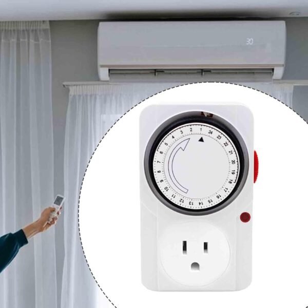 Timer for Home Devices Energy Efficiency Control, 12.2cmx7.6cmx6.6cm, White - Image 3