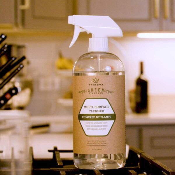 TriNova Natural All Purpose Cleaner 2 Pack 32 Oz Bottles - Safe & Effective Kitchen, Bathroom & Home Cleaner - Powered by Plants, Organic Cleaner Spray - Image 7