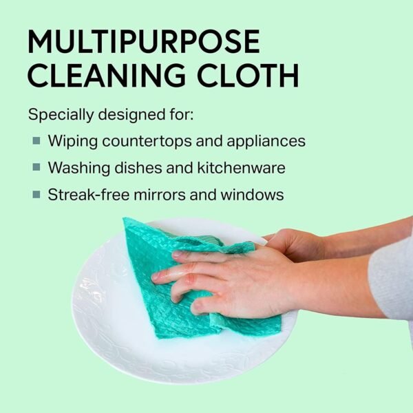 Swedish Dishcloth Cellulose Sponge Cloths – Bulk 10 Pack of Eco-Friendly No Odor Reusable Cleaning Cloths for Kitchen – Absorbent Dish Cloth Hand Towel (10 Dishcloths – Assorted) - Image 2