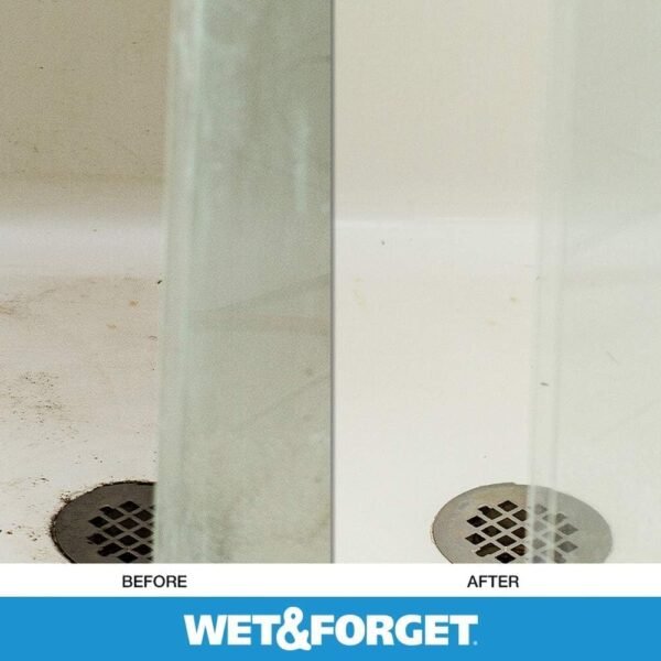 Wet & Forget Shower Cleaner Spray Multi-Surface Weekly Application Requires No Scrubbing, Bleach-Free Formula, Ready to Use, Vanilla Scent, 3 Months of Cleaning, 64 Fluid Ounces, 1 Pack - Image 9