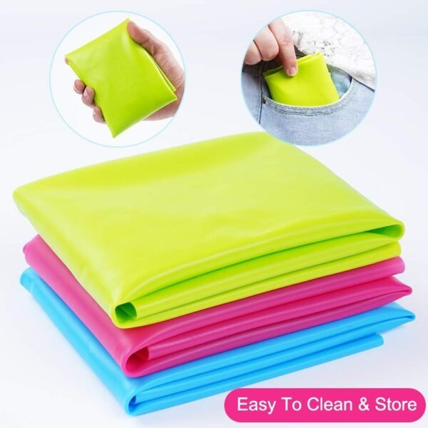 3 Pack Silicone mat Large Silicone Sheets for Crafts, Liquid, Resin Jewelry Casting Molds Mat, Silicone Placemat 15.7” x 11.8” (Blue & Rose Red & Green) - Image 4