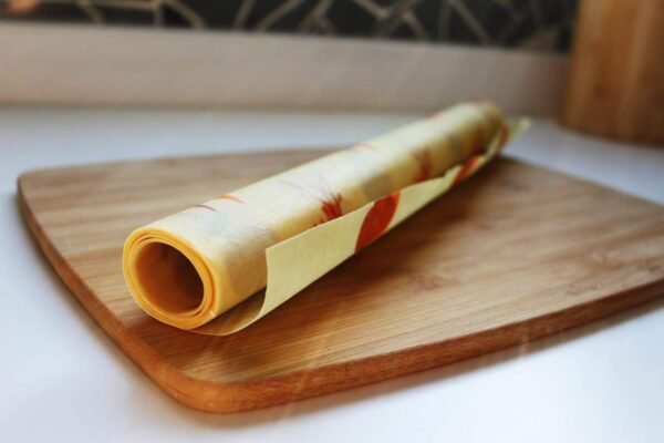 WaxWrap Beeswax Wraps for Food - Organic Beeswax Wrap - Sustainable Plastic Wrap Alternative, Reusable Food Cover, Cut to Any Size Beeswax Paper Roll, 15” x 47” Eco-Friendly Cling Wrap Substitute - Image 4