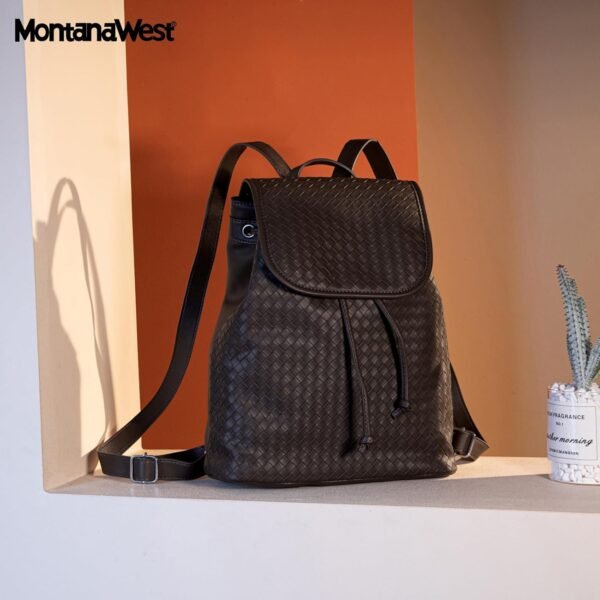 Montana West Backpack Purse Woven Pattern Daypack Casual Bag for Women - Image 8