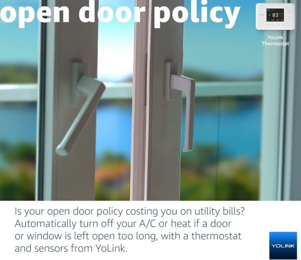 YoLink Smart Thermostat, Now Heat Pump Compatible, Android & iOS App, YoLink Hub or SpeakerHub Required - Image 2