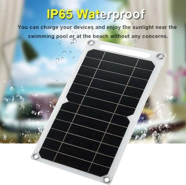 2PCS Mini 5V 6W USB Solar Panel, Portable 5 Volt 6 Watt High Efficiency Monocrystalline Solar Panel Battery Charger for Cellphone Power Bank Camera Fan Camping Lantern etc. - Image 2