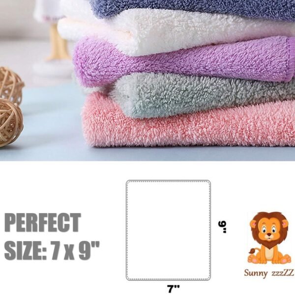 24 Pack Kitchen Dishcloths - Does Not Shed Fluff - No Odor Reusable Dish Towels, Premium Dish cloths, Super Absorbent Coral Fleece Cleaning Cloths, Nonstick Oil Washable Fast Drying (Multicolor) - Image 5