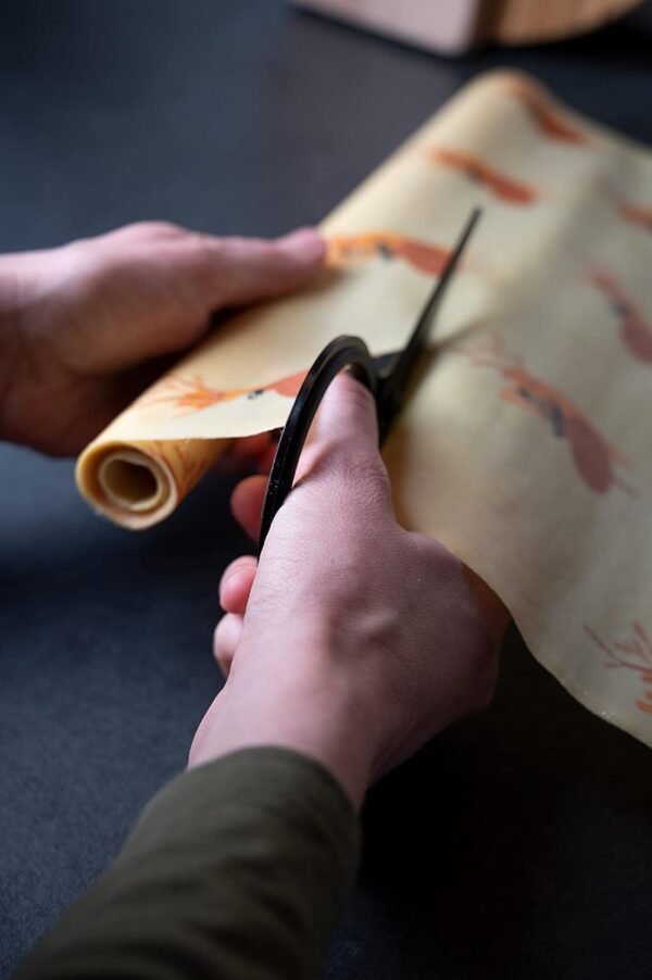 WaxWrap Beeswax Wraps for Food - Organic Beeswax Wrap - Sustainable Plastic Wrap Alternative, Reusable Food Cover, Cut to Any Size Beeswax Paper Roll, 15” x 47” Eco-Friendly Cling Wrap Substitute - Image 2
