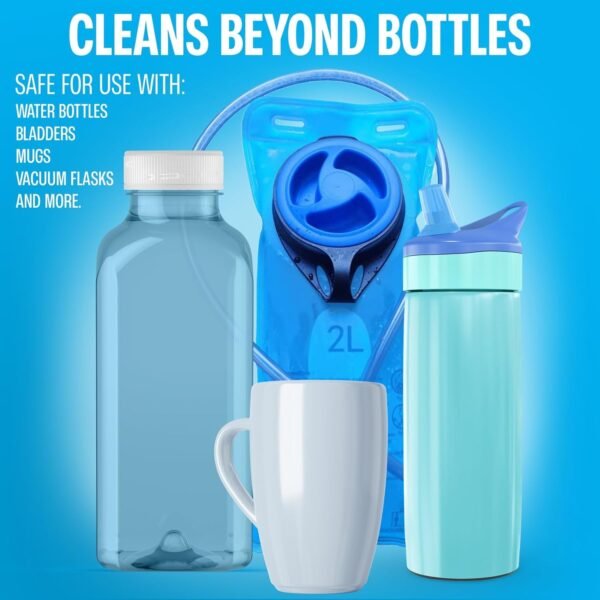 Water Bottle Cleaning Tablets - 36 Pack,Chlorine & Odor Free, Hydration Bladder and Water Bottle Cleaner Tablets, Removes Stubborn Stains & Odors - Image 5