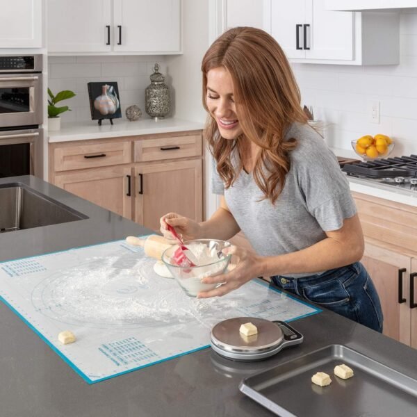 XXL SIZE Silicone Pastry Mat For Rolling Dough Non Slip Extra Large - 23,5'' x 31,5'' Dough Mat for Rolling - Rolling Mat For Dough with Measurements - Nonstick Fondant Mat - Large Silicone Baking Mat - Image 7