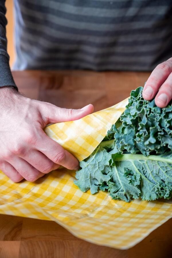 WaxWrap Beeswax Wraps for Food - Organic Beeswax Wrap - Sustainable Plastic Wrap Alternative, Reusable Food Cover, Cut to Any Size Beeswax Paper Roll, 15” x 47” Eco-Friendly Cling Wrap Substitute - Image 3