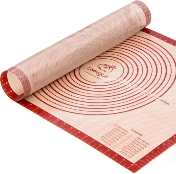28x20 Inch Extra Large Silicone Pastry Mats for Rolling Dough Non Slip-Silicone Dough Mat for Counter, Large Silicone Baking Mat, Reusable with Measurements - For Cookies, Bread, Pizza, Fondant, etc.