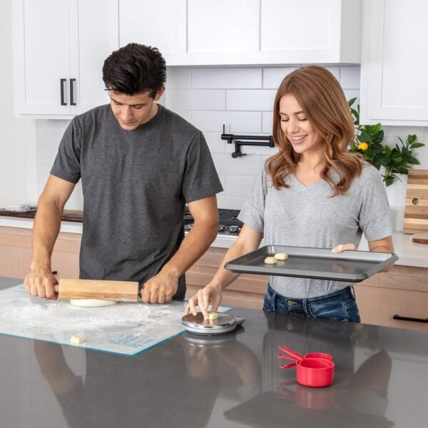 XXL SIZE Silicone Pastry Mat For Rolling Dough Non Slip Extra Large - 23,5'' x 31,5'' Dough Mat for Rolling - Rolling Mat For Dough with Measurements - Nonstick Fondant Mat - Large Silicone Baking Mat - Image 8