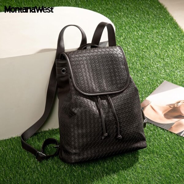 Montana West Backpack Purse Woven Pattern Daypack Casual Bag for Women - Image 2